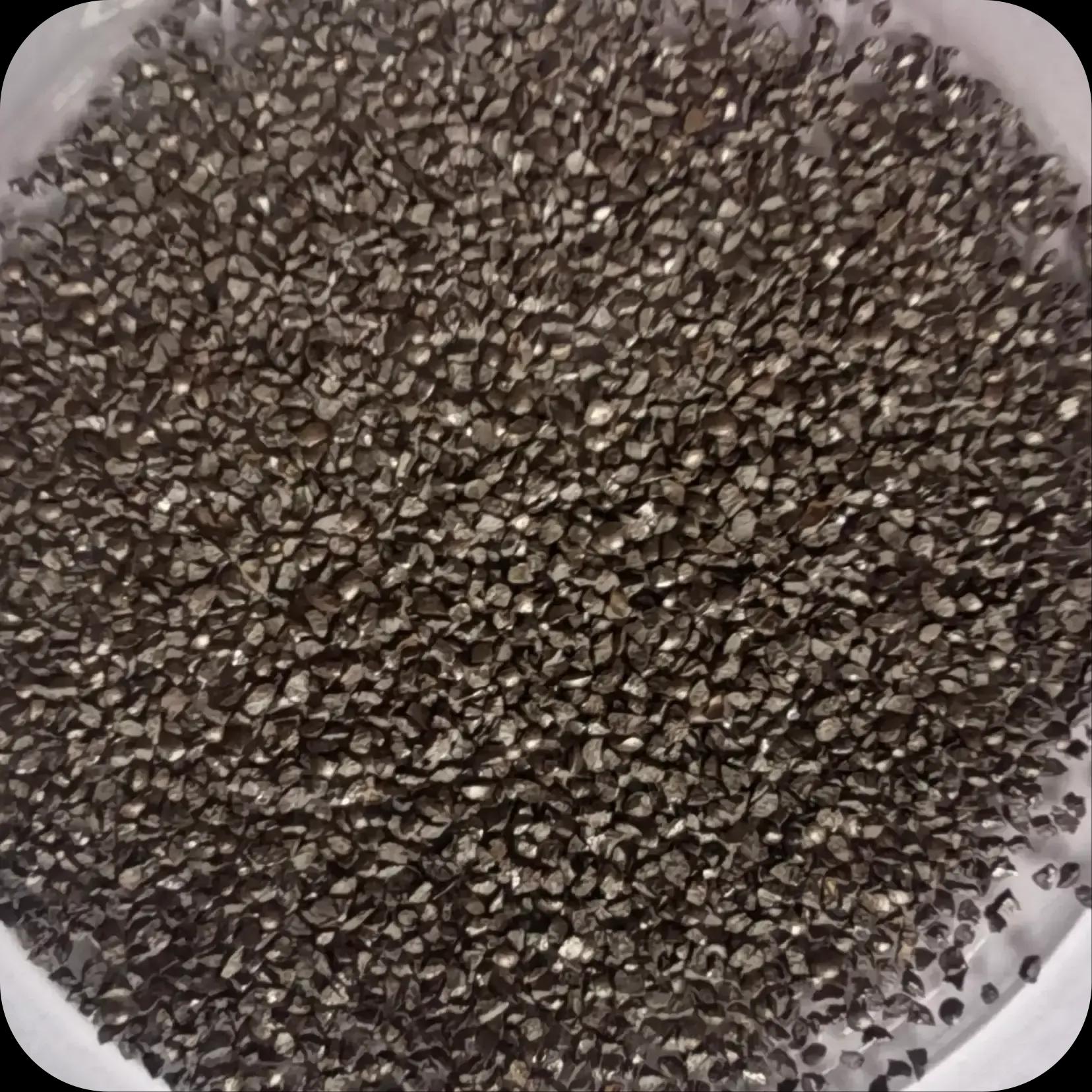Iron Grit / Chilled Iron Grit / Iron Shot / Chilled Iron Shot - size and shape comparison